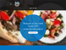 Tablet Screenshot of greekcornergrill.com